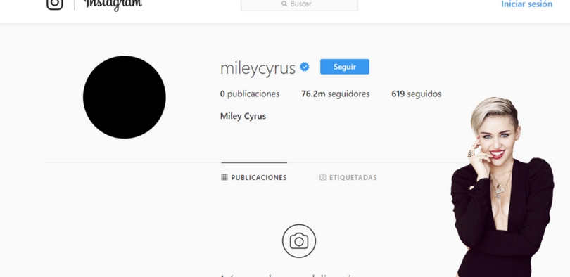 Miley Cyrus decidió borrar todas sus fotos de Instagram